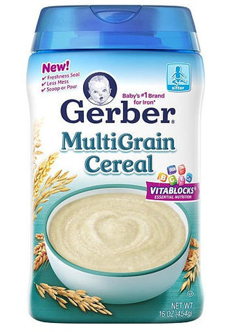 嘉宝Gerber宝宝辅食婴儿米粉3段多种口味X2罐